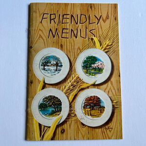 Vintage 1948 Cookbook Friendly Menus Recipes Paperback